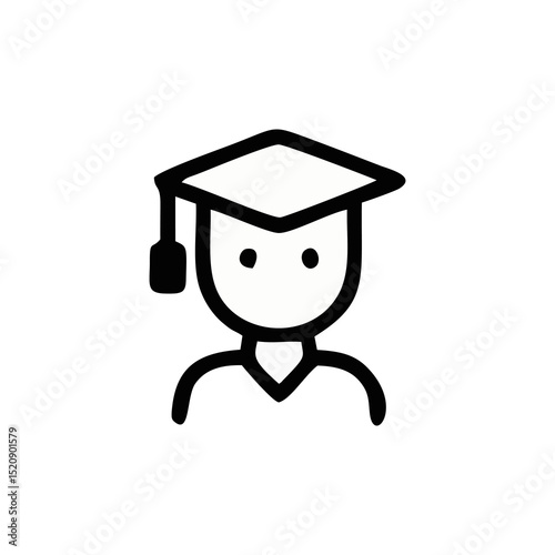 Graduation, student celebration vector, diploma icon, academic cap, mortarboard hat for education event, school milestone, university finish, college achievement design illustration
