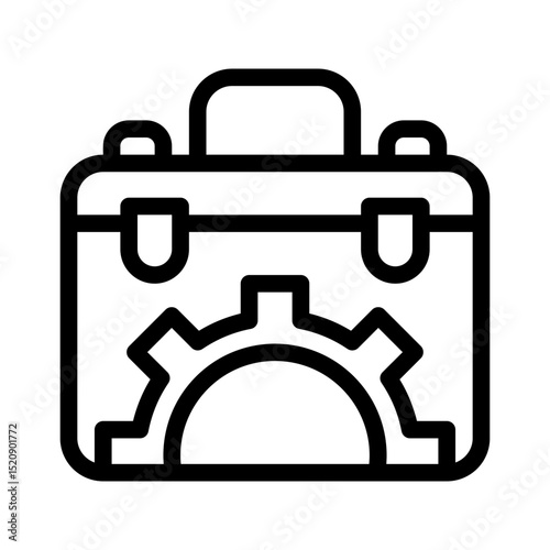 work experience line icon
