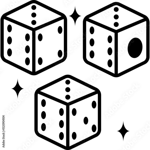 Dice Line Icon