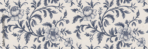 Vintage Floral Wallpaper Pattern 