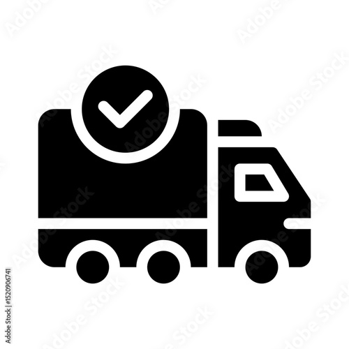 delivery confirmation glyph icon