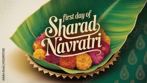 Navratri Begins Illustration