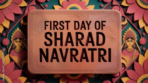 Simple Navratri Day One Post