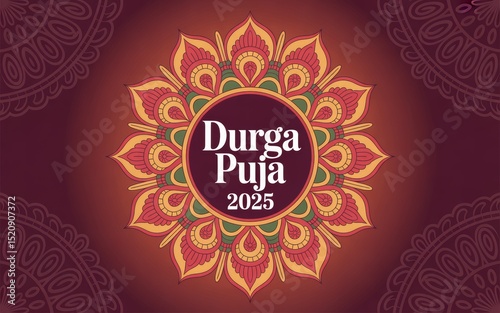 Navratri Day 1 Background Art