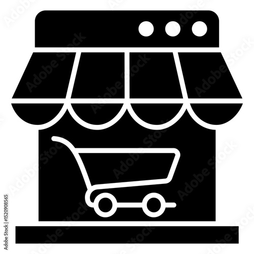 Web Store Glyph Icon