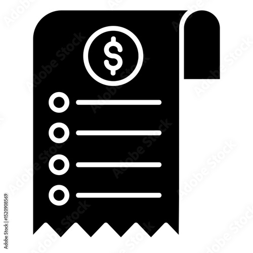 Bill Glyph Icon
