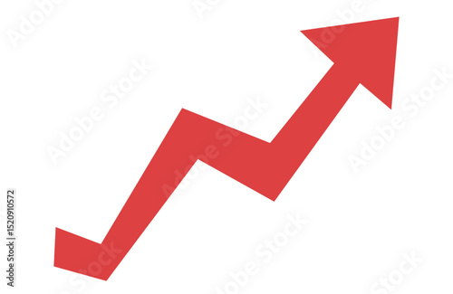 Graph going Up and Down sign with green and red arrows vector. Flat design vector illustration concept of sales bar chart symbol icon with arrow moving down and sales bar chart with arrow moving up