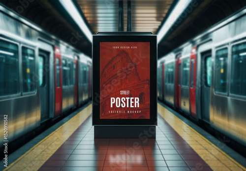 Subway Street Poster Mockup