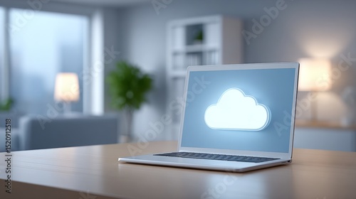 Cloud security system for laptops enhancing computer network safety in a modern workspace environment