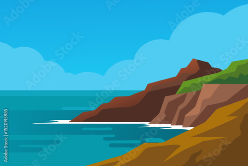 coast of the island of crete greece