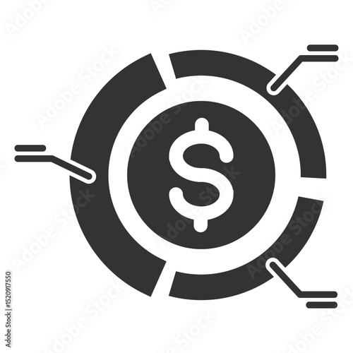 Asset Allocation Glyph Icon