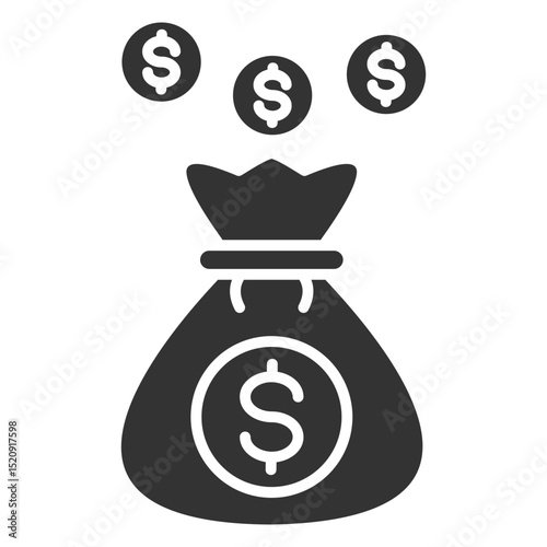 Savings Glyph Icon