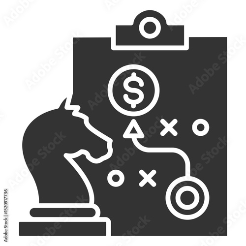 Investment Strategy Glyph Icon