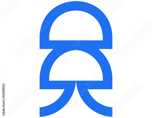 jellyfish vector icon blue color for any design