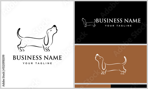 Dachshund Logo Design Variations.