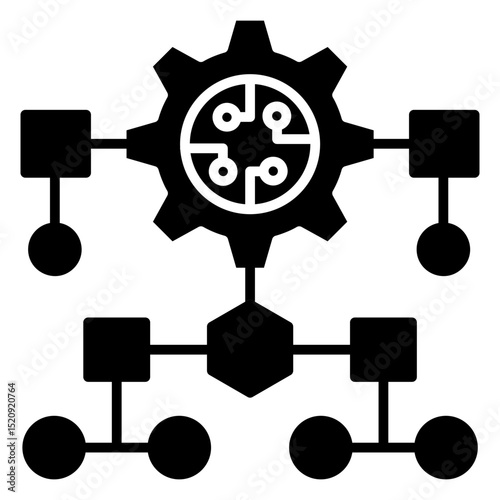 Algorithm Glyph Icon