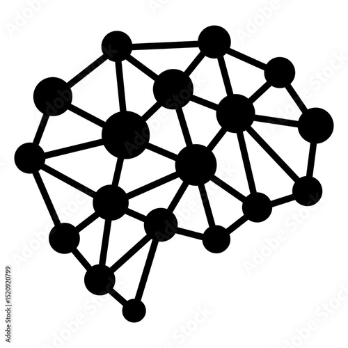 Neural Network Glyph Icon