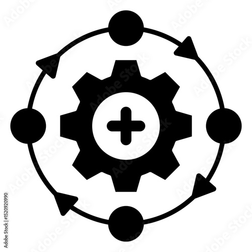 Reinforcement Learning Glyph Icon