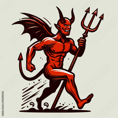 devil with wings