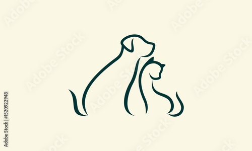 Dog Cat Silhouette Friendly.