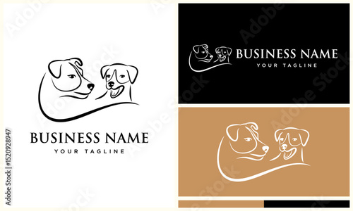 Dog Logo Design Variations. (4)