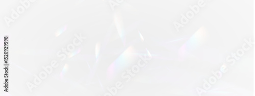 Tableau sur toile Crystal rainbow light jewelry transparent sparkle design shine flash overlay eff