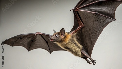 Evening Bat on studio background photo