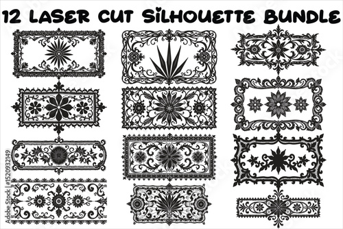 Layered Wall Decor Laser Bundle – 3D Laser Cut Art Designs for Crafts