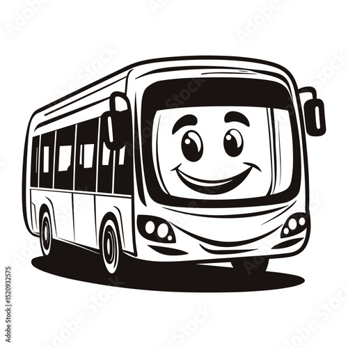 vector illustration of a bus