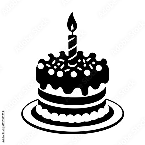 Party Cake Celebration Silhouette