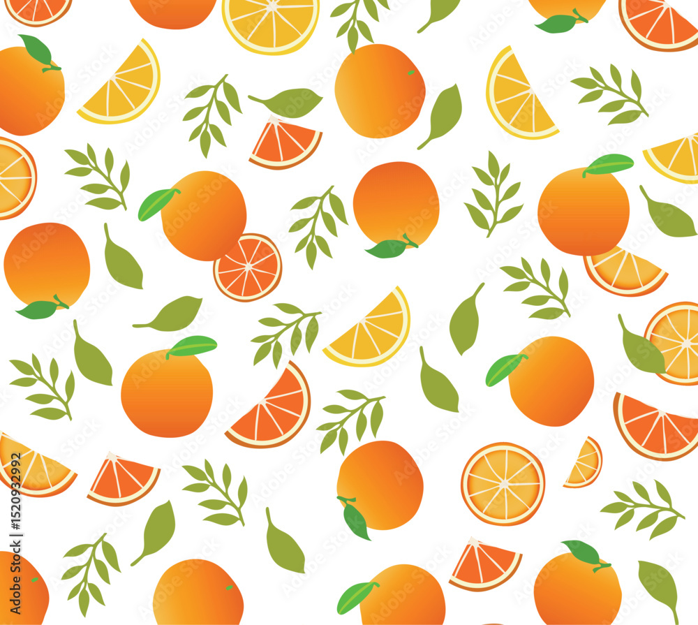 seamless pattern with oranges seamless pattern with oranges