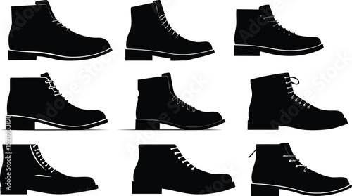 Silhouette Vector Illustration of shoes
