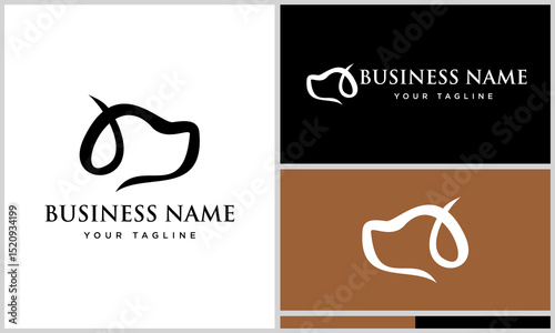 Dog Logo Design Variations. (46)