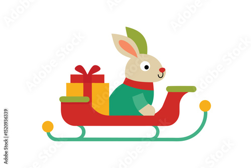 sleigh with gifts