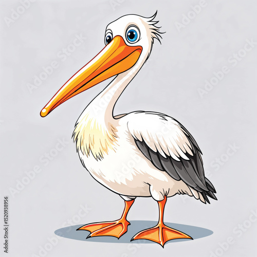 Pelican vector illustration isolated