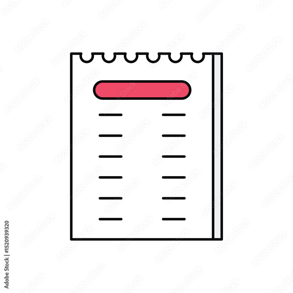 Shopping List Vector icon Shopping List Vector icon