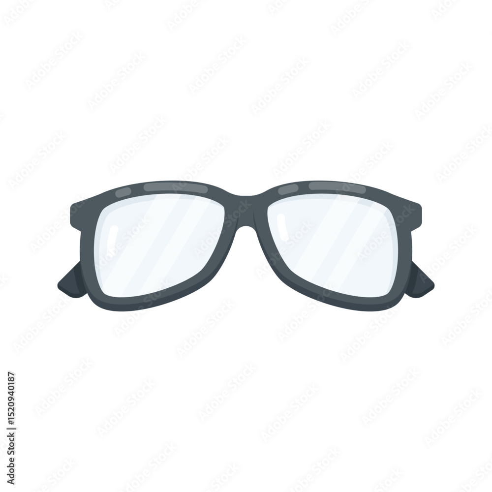Fototapeta premium A flat icon of reading glasses, easy to edit