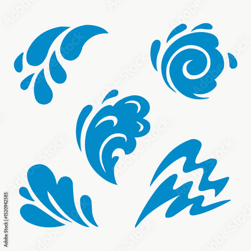 Water Icons illustration