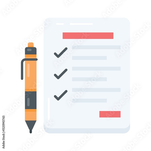 Check out this flat icon showing task list