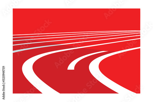 running track and field vector