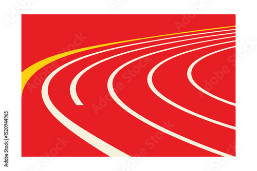 running track and field vector