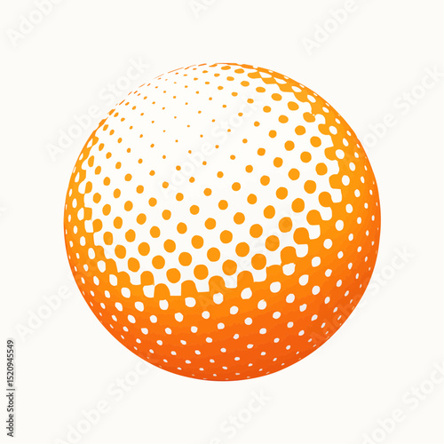 Ball with half tone dot pattern