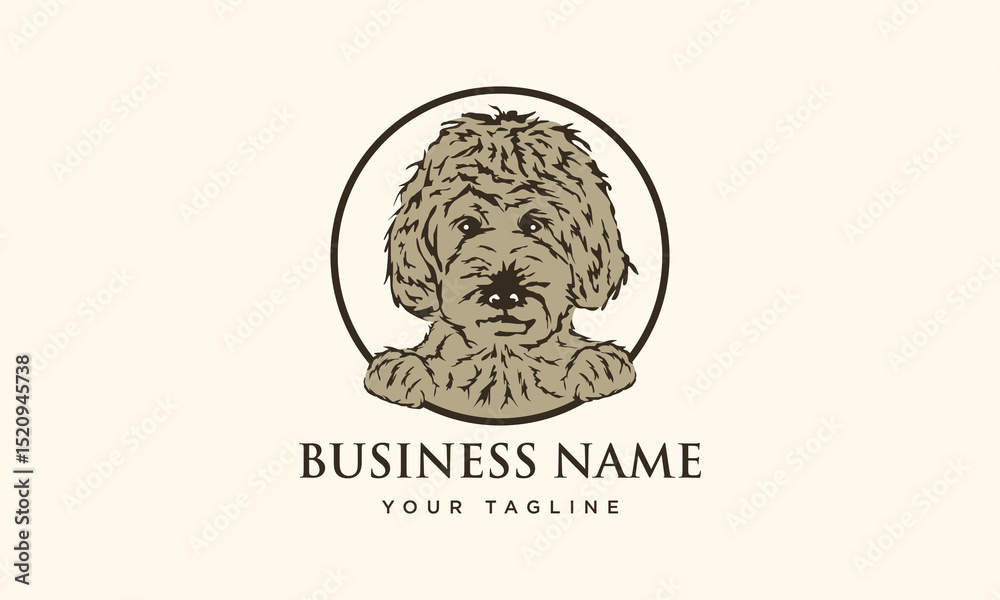 Doodle Dog Logo Design.