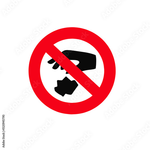 Do not litter sign