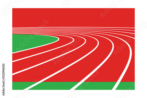 running track and field vector