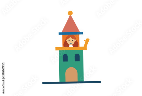 castle on white background