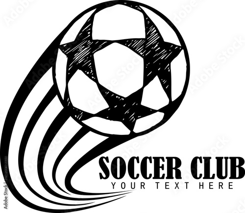 soccer football sign and logo emblem , vector illustration