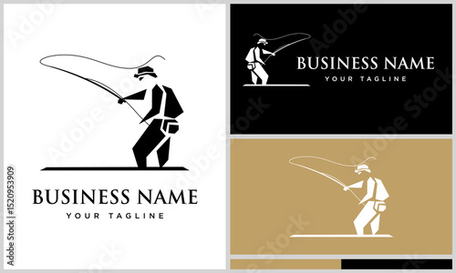 Fisherman Logo Design Variations. (1)