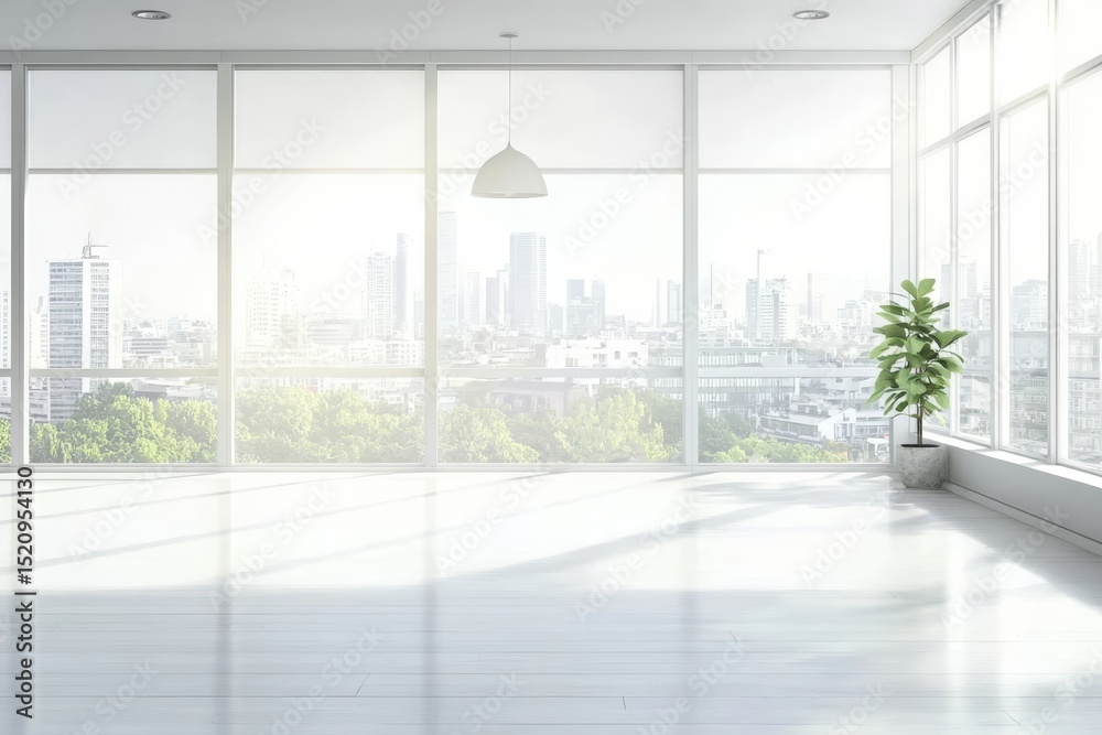 Fototapeta premium An elegant design emphasizing the warmth of brown parquet.