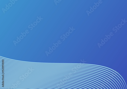 abstract blue wave background vector illustration